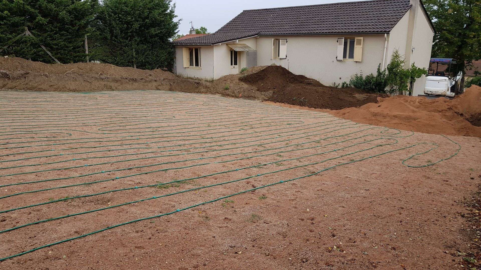 Géothermie capteur extérieur horizontal